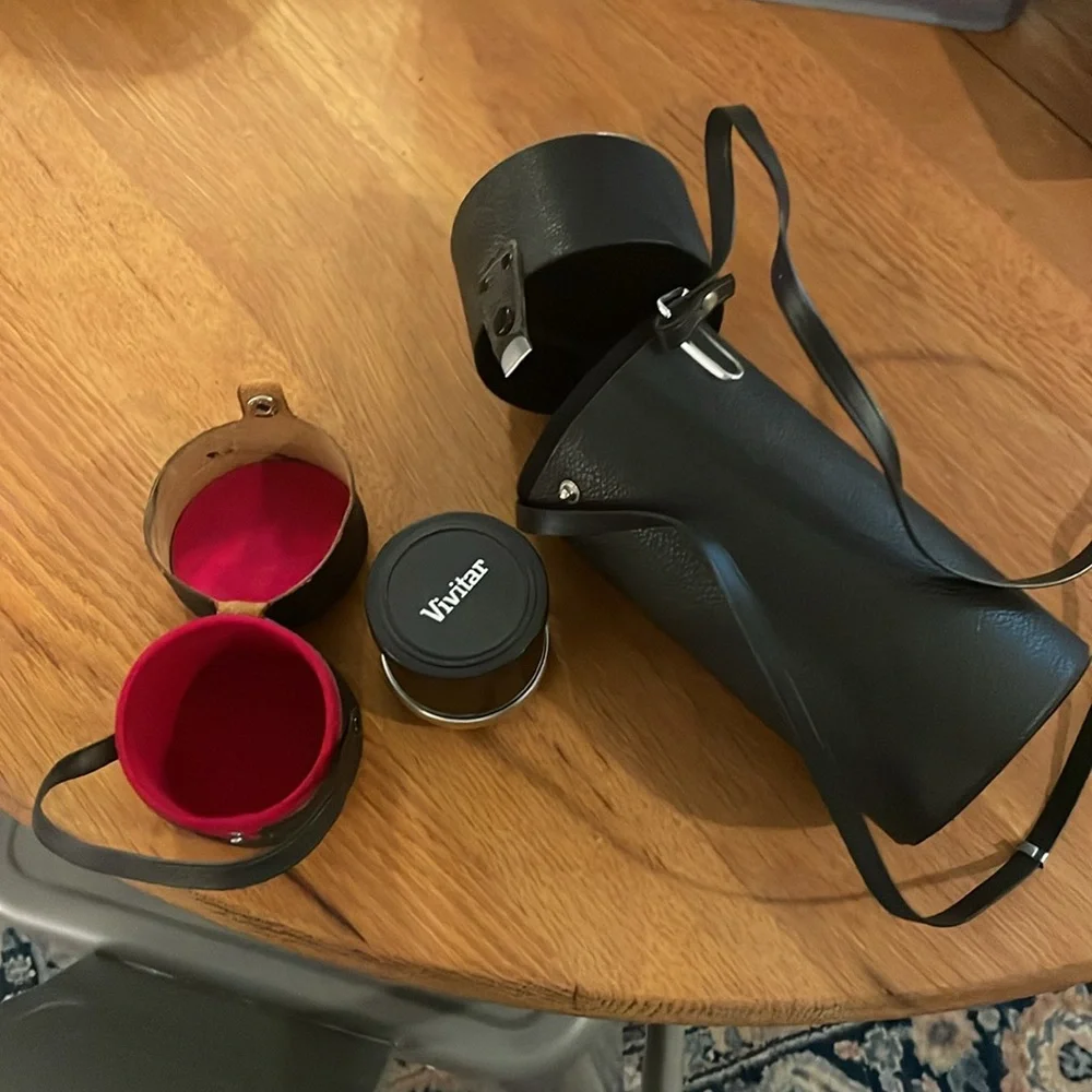 Vintage Vivitar Automatic Teleconverter 3x-4 [FL-FD], case and extra lens case